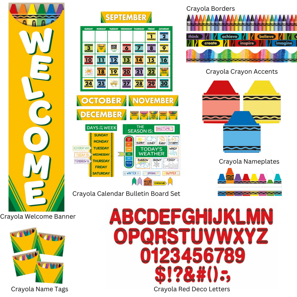 Crayola Theme Classroom Decorations CM School Supply
