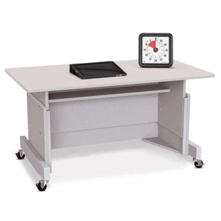 Rainbow Accents® Apollo Single Computer Desk - Gray