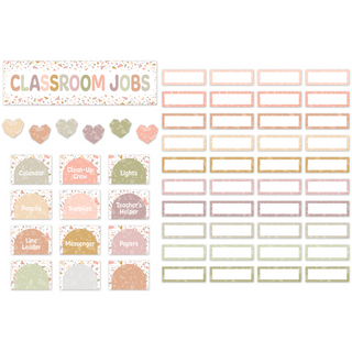 Terrazzo Tones Classroom Jobs Mini Bulletin Board Set