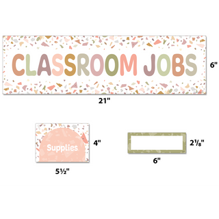 Terrazzo Tones Classroom Jobs Mini Bulletin Board Set