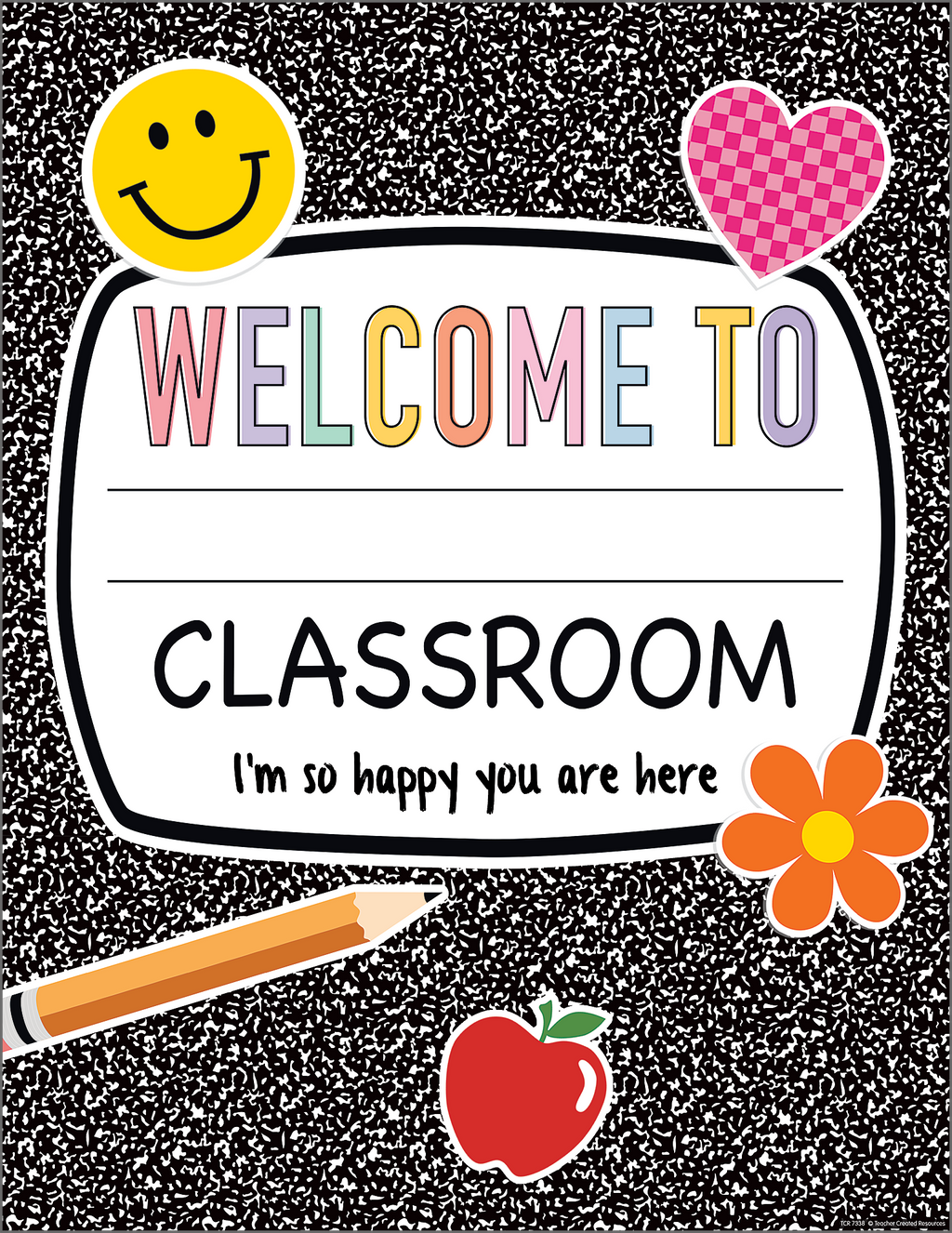 Cool for School Composition Welcome Chart – CM School Supply