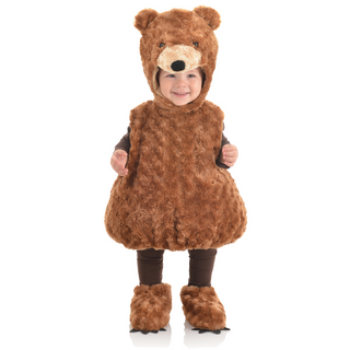 Teddy Bear Belly Babies Costume (Size 4-6 Years)
