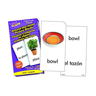 Skill Drill Flash Cards - Around-the-Home/Picture Words (English/Spanish)