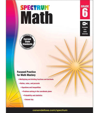 Spectrum® Math Workbooks - Grade 6