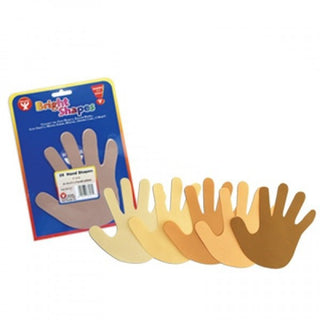 6" Culturally Diverse Hand Shapes, 25 ct.
