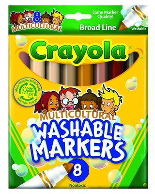 Crayola® Washable Multicultural Broad Markers (Single Pack)(DISC)