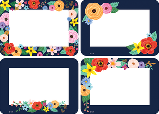 Wildflowers Name Tags/Labels - Multi-Pack