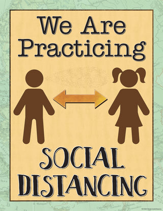 Travel the Map We Are Practicing Social Distancing Chart