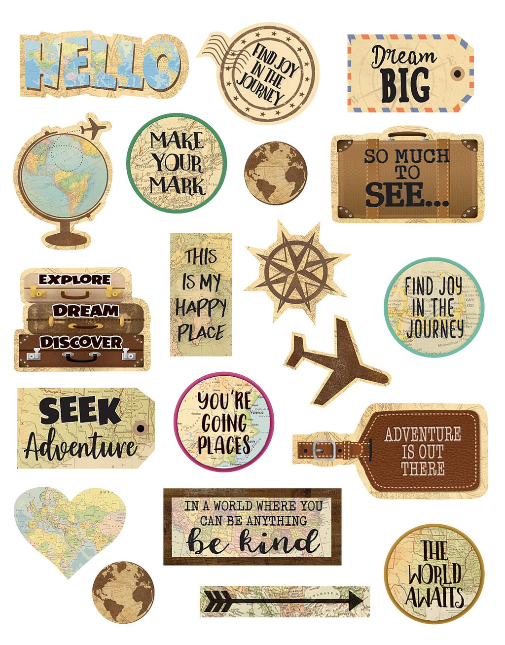 Travel the Map Stickers – CM School Supply