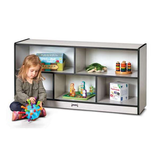 Rainbow Accents Toddler Single Mobile Storage Unit - Black