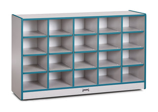 Rainbow Accents 20 Cubbie-Tray Mobile Storage - without Trays - Teal