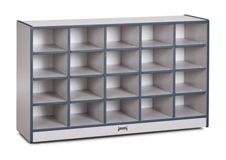 Rainbow Accents 20 Cubbie-Tray Mobile Storage - without Trays - Navy