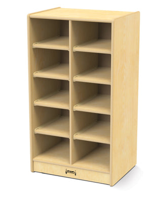 Jonti-Craft 10 Cubbie-Tray Mobile Unit