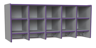 Rainbow Accents 10 Section Wall Mount Coat Locker