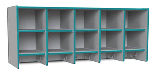 Rainbow Accents 10 Section Wall Mount Coat Locker