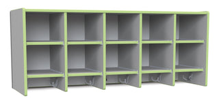Rainbow Accents 10 Section Wall Mount Coat Locker