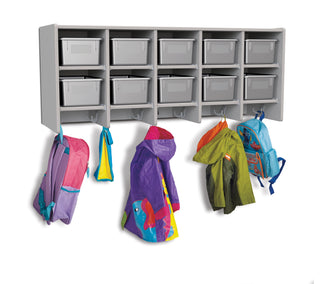 Rainbow Accents 10 Section Wall Mount Coat Locker