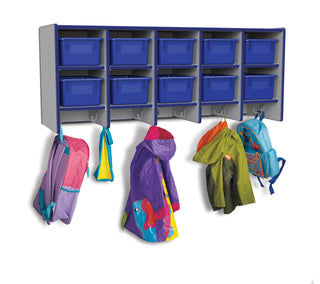 Rainbow Accents 10 Section Wall Mount Coat Locker