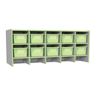 Rainbow Accents 10 Section Wall Mount Coat Locker