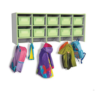 Rainbow Accents 10 Section Wall Mount Coat Locker