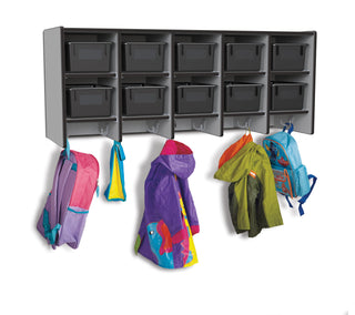 Rainbow Accents 10 Section Wall Mount Coat Locker