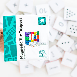 Learn and Grow Magnetic Tile Topper - Numeracy Pack (40 Piece)