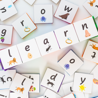 Learn and Grow Magnetic Tile Topper - Alphabet Lower Case Pack (40 Piece)