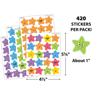 Colorful Star Smiles Smelly Stickers Variety Pack