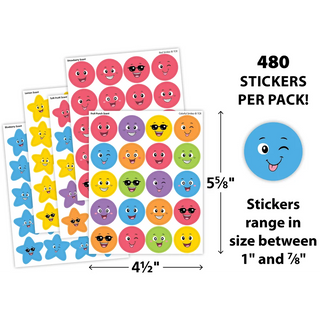 Smiles and Stars Smelly Stickers Variety Pack