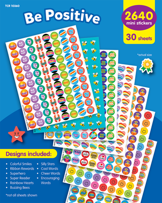 Be Positive Mini Stickers Variety Pack