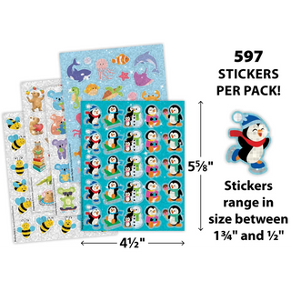 Animal Pals Sparkle Stickers Variety Pack
