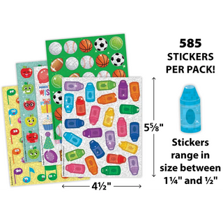 School Days Sparkle Stickers Variety Pack
