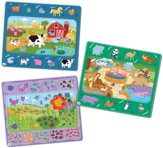 Wiggle Brain¨ Tray Puzzles: Animals at Play