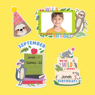 Jungle Friends Happy Birthday Mini Bulletin Board