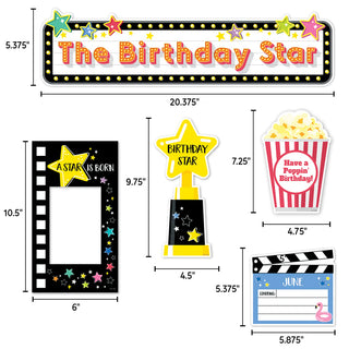 Star Bright Happy Birthday Mini Bulletin Board