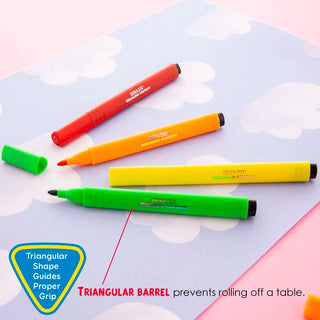 Washable Markers Broad Line Jumbo Triangle 8 Color
