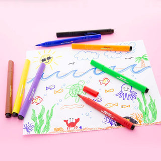 Washable Markers Broad Line Jumbo Triangle 8 Color