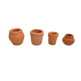 Terracotta Clay Pots 4-Pack