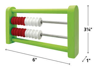 20-Bead Wooden Mini Rekenreks (Set of 4)