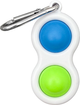 Fidget Popper Keychain - Blue/Green