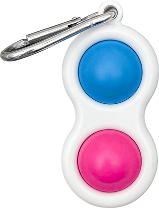 Fidget Popper Keychain - Blue/Pink