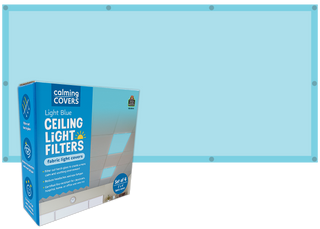 Light Blue Calming Covers Ceiling Light Filters