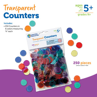 Transparent Counters, Set of 250