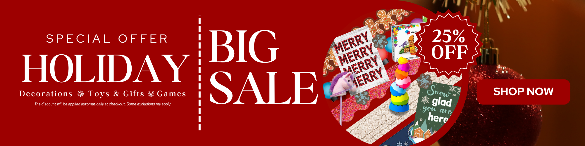 Holiday Sale Banner