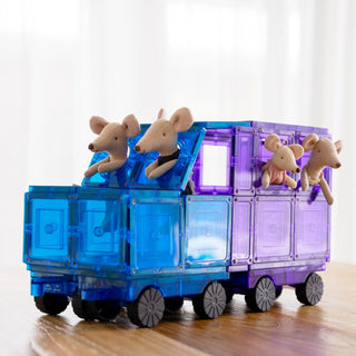 Learn and Grow Magnetic Tiles - Car Pack (28 Piece)