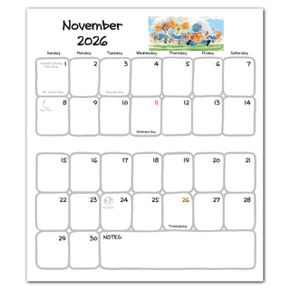 2026 Suzy's Zoo Pocket Calendar (4x7)