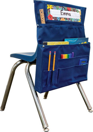 Navy Blue Chair Pocket - For Standard-Sized Chairs