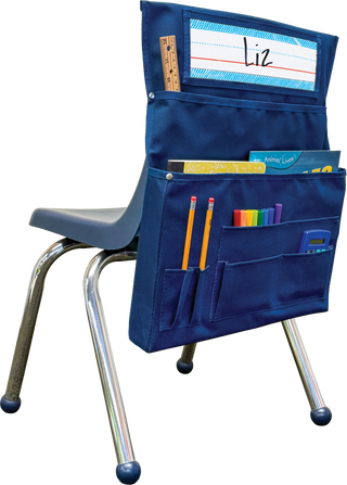 Navy Blue Chair Pocket - For Small Chairs