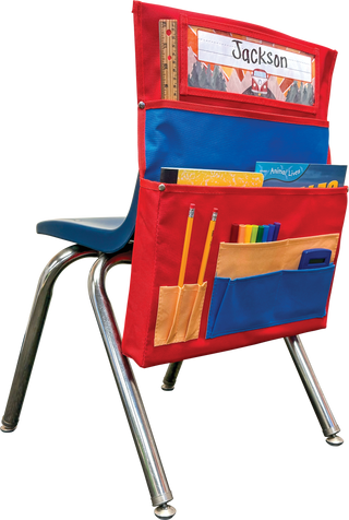 Red, Blue & Orange Chair Pocket - For Standard-Sized Chairs