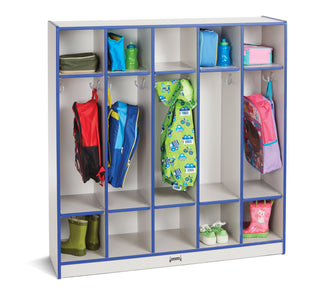 Rainbow Accents 5 Section Coat Locker